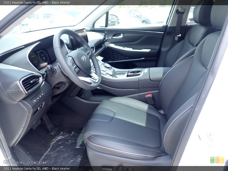 Black Interior Front Seat for the 2021 Hyundai Santa Fe SEL AWD #141927093