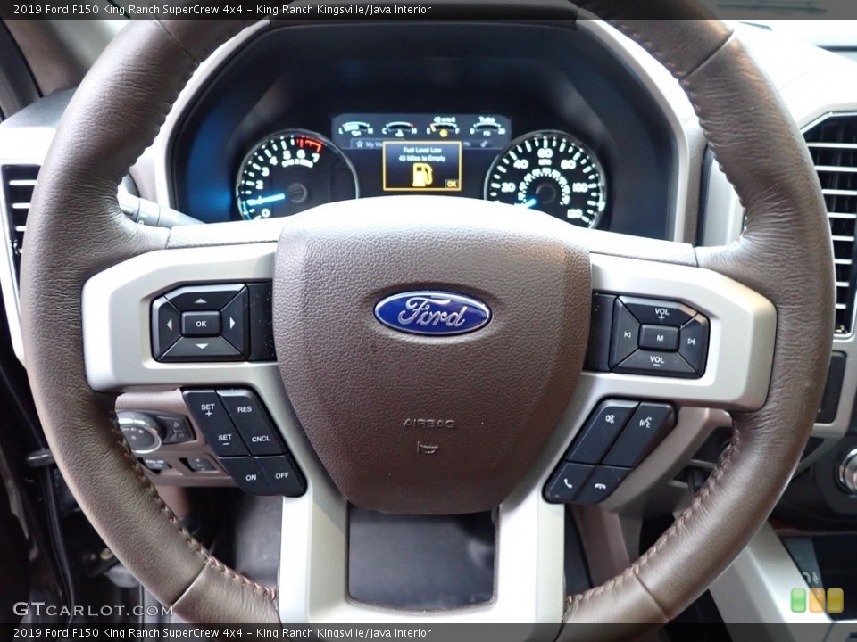 King Ranch Kingsville/Java Interior Steering Wheel for the 2019 Ford F150 King Ranch SuperCrew 4x4 #141931305