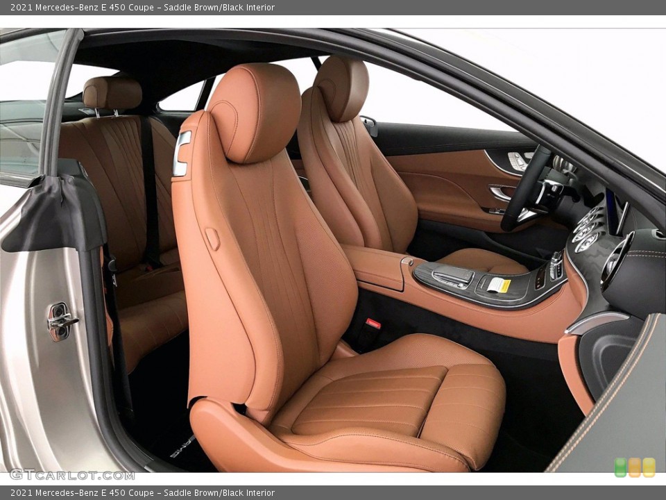 Saddle Brown/Black 2021 Mercedes-Benz E Interiors