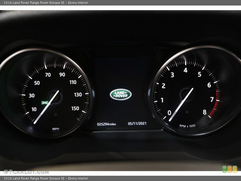 Ebony Interior Gauges for the 2019 Land Rover Range Rover Evoque SE #141933513