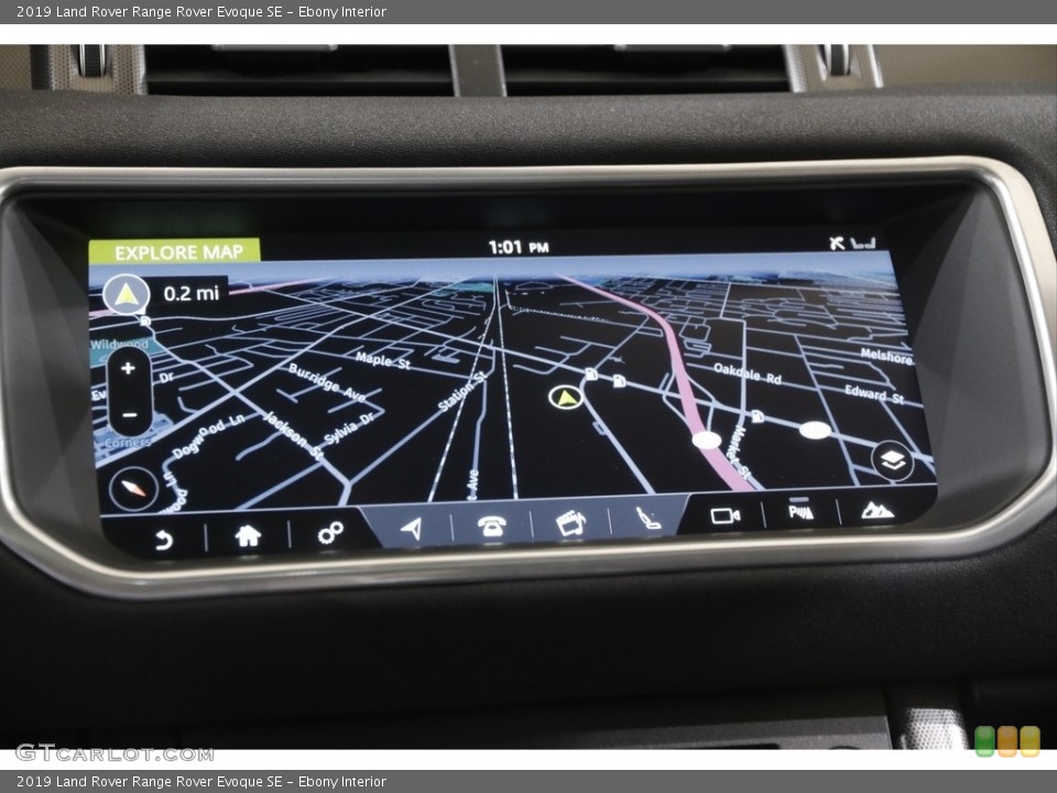 Ebony Interior Navigation for the 2019 Land Rover Range Rover Evoque SE #141933636