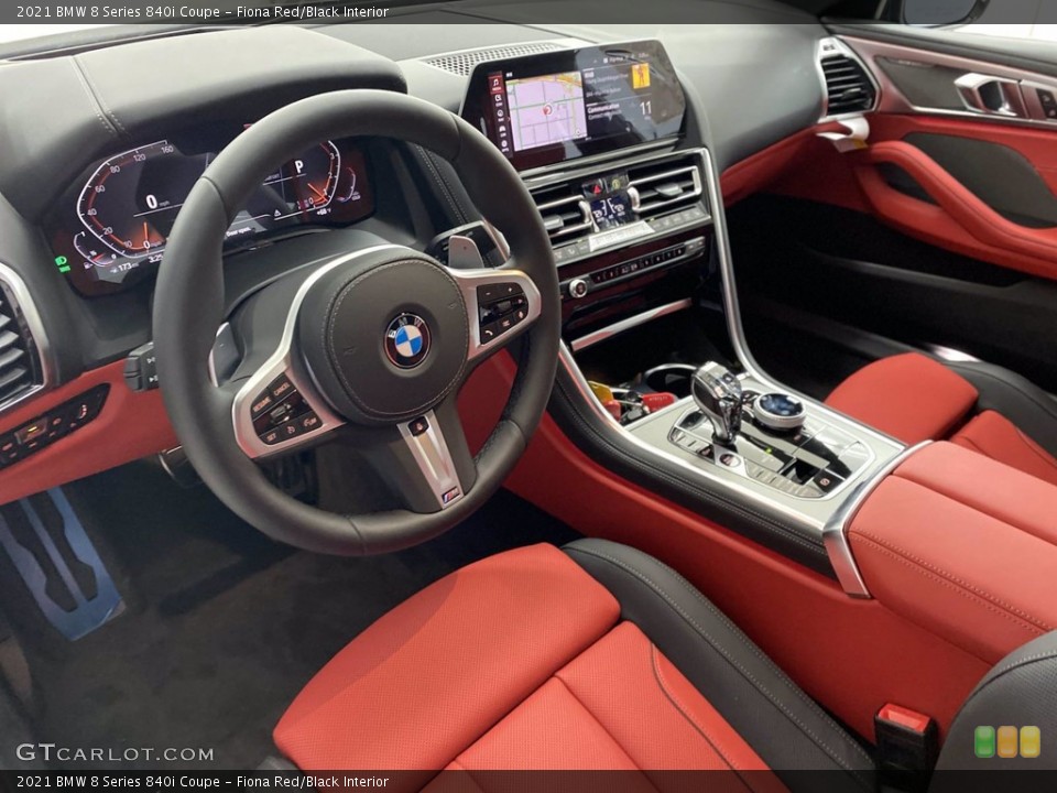 Fiona Red/Black Interior Photo for the 2021 BMW 8 Series 840i Coupe #141934182