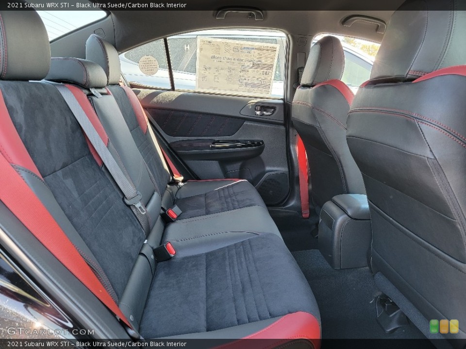 Black Ultra Suede/Carbon Black Interior Rear Seat for the 2021 Subaru WRX STI #141934668
