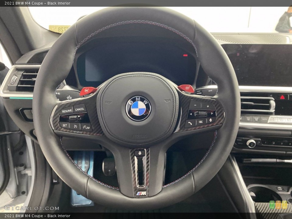 Black Interior Steering Wheel for the 2021 BMW M4 Coupe #141934788
