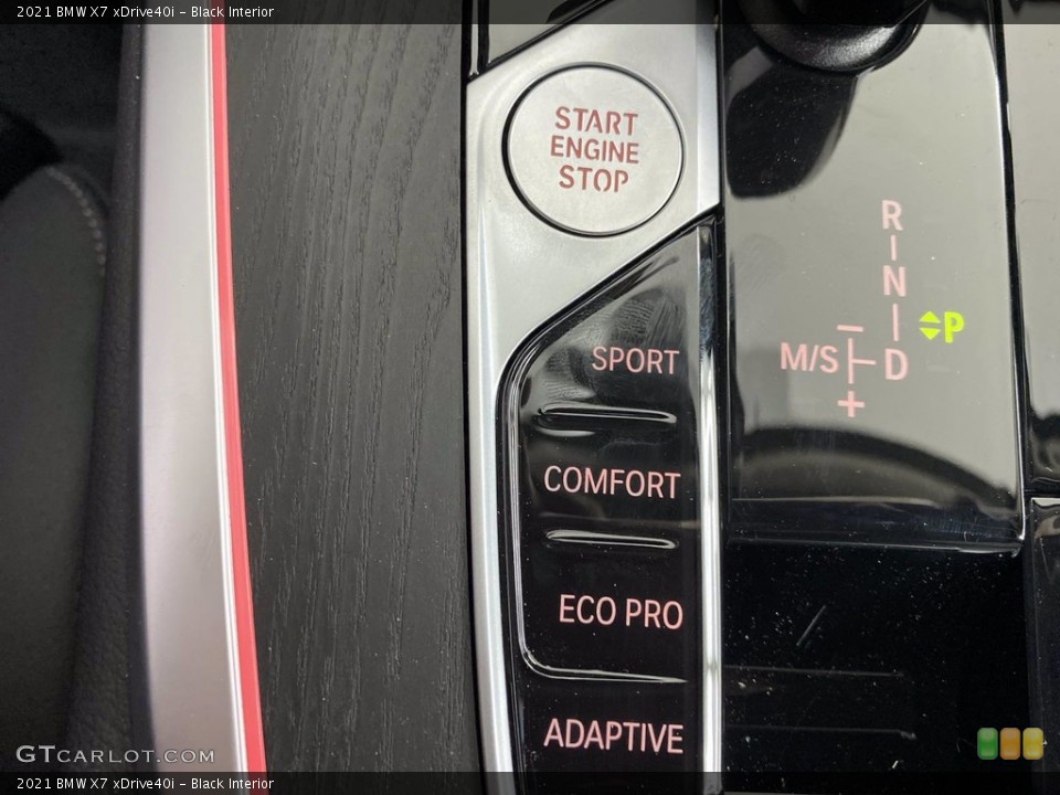 Black Interior Controls for the 2021 BMW X7 xDrive40i #141935568