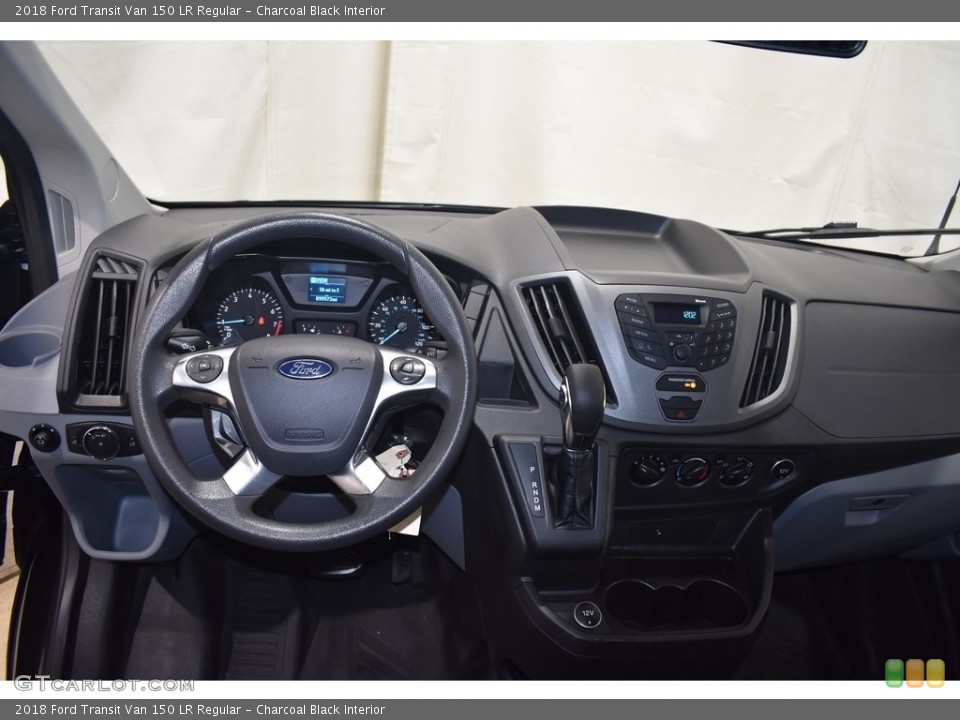 Charcoal Black Interior Dashboard for the 2018 Ford Transit Van 150 LR Regular #141936400