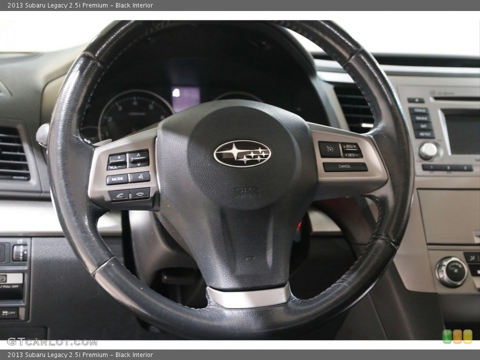 Black Interior Steering Wheel for the 2013 Subaru Legacy 2.5i Premium #141938211