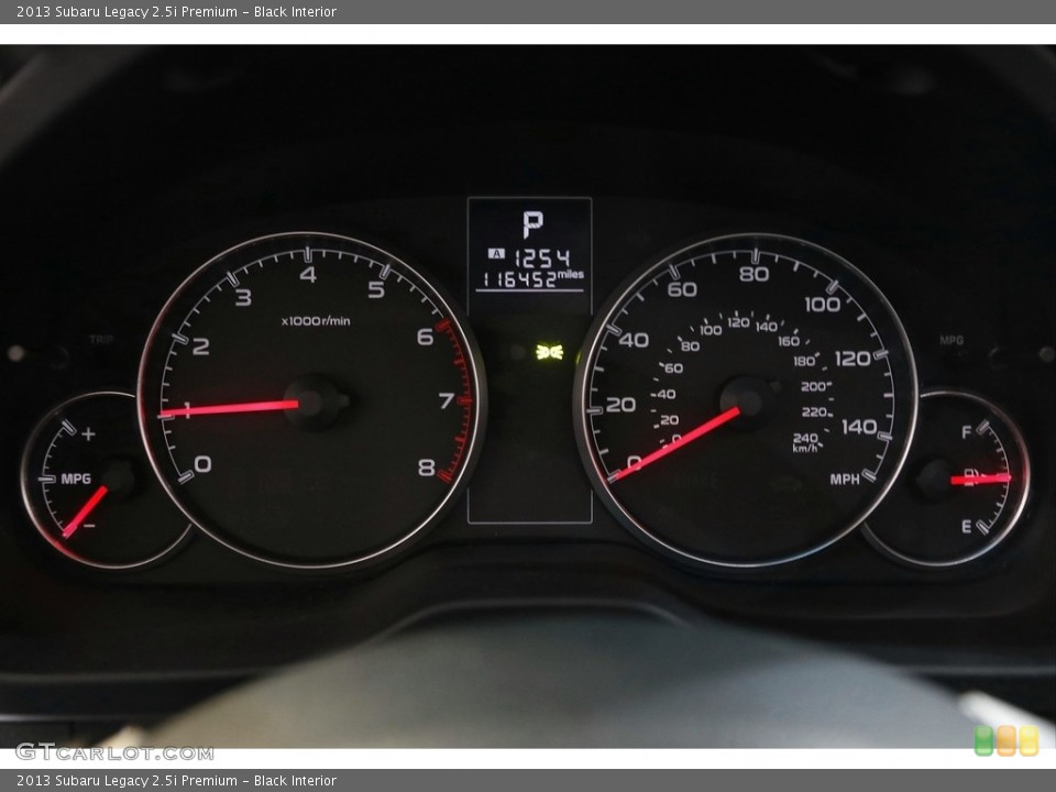 Black Interior Gauges for the 2013 Subaru Legacy 2.5i Premium #141938232
