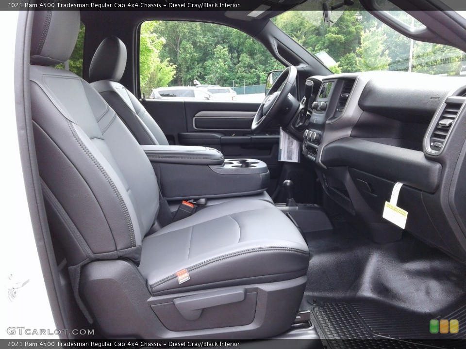 Diesel Gray/Black Interior Front Seat for the 2021 Ram 4500 Tradesman Regular Cab 4x4 Chassis #141938285