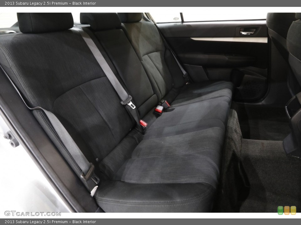 Black Interior Rear Seat for the 2013 Subaru Legacy 2.5i Premium #141938382