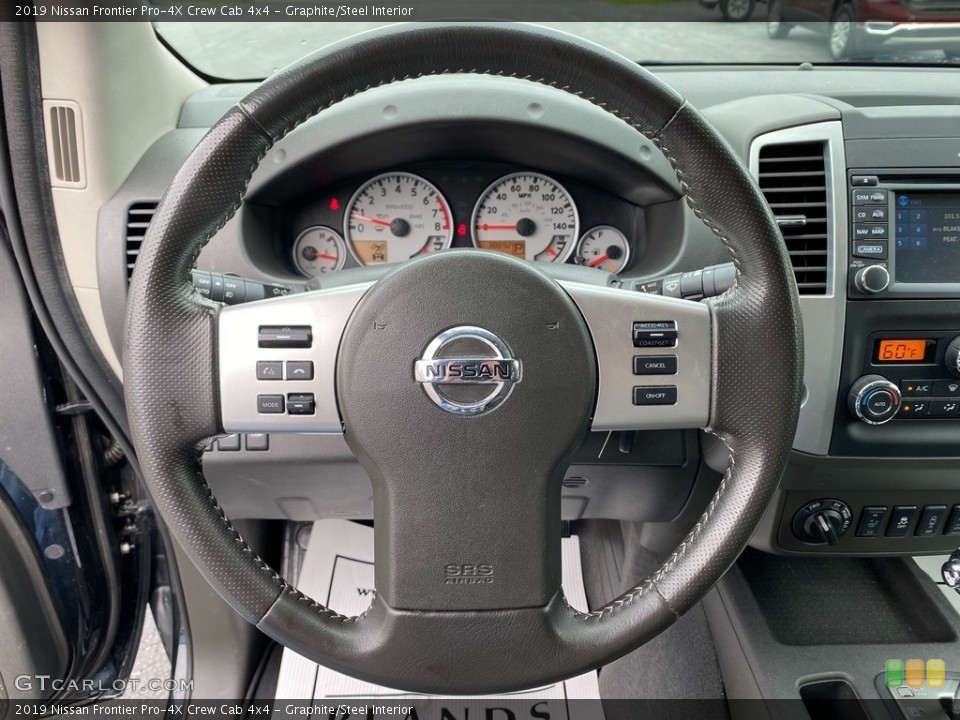 Graphite/Steel Interior Steering Wheel for the 2019 Nissan Frontier Pro-4X Crew Cab 4x4 #141938877