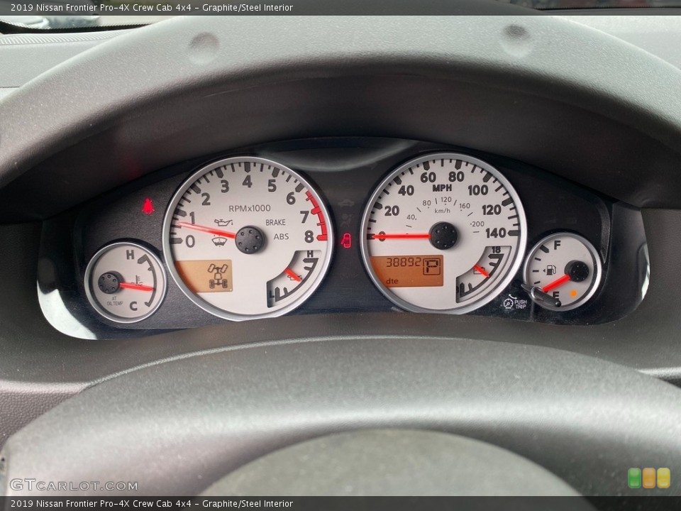 Graphite/Steel Interior Gauges for the 2019 Nissan Frontier Pro-4X Crew Cab 4x4 #141938895