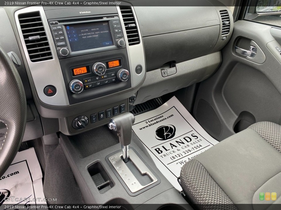 Graphite/Steel Interior Dashboard for the 2019 Nissan Frontier Pro-4X Crew Cab 4x4 #141939024