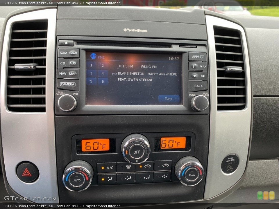 Graphite/Steel Interior Controls for the 2019 Nissan Frontier Pro-4X Crew Cab 4x4 #141939045