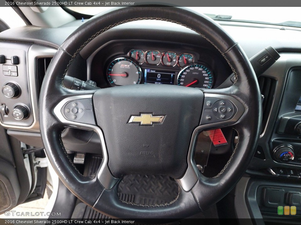 Jet Black Interior Steering Wheel for the 2016 Chevrolet Silverado 2500HD LT Crew Cab 4x4 #141942912