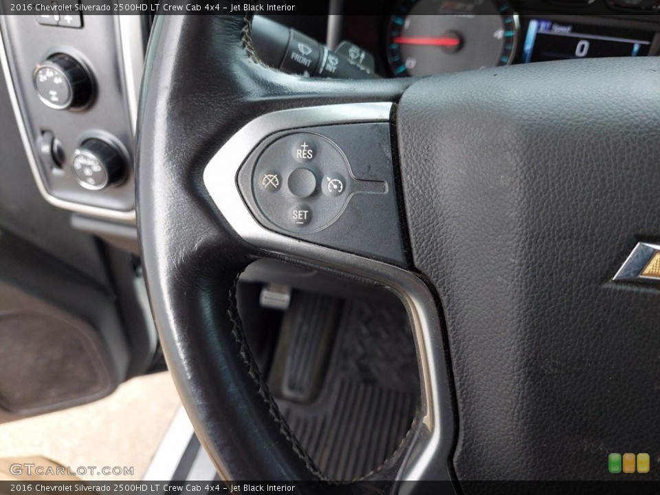 Jet Black Interior Steering Wheel for the 2016 Chevrolet Silverado 2500HD LT Crew Cab 4x4 #141942921