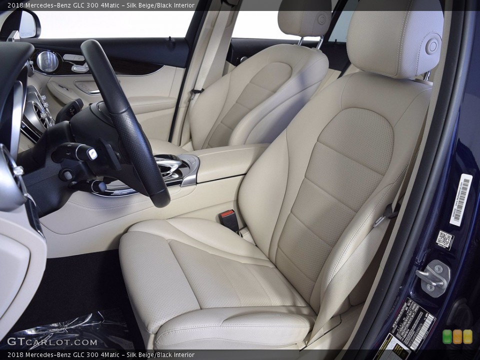 Silk Beige/Black Interior Front Seat for the 2018 Mercedes-Benz GLC 300 4Matic #141943029