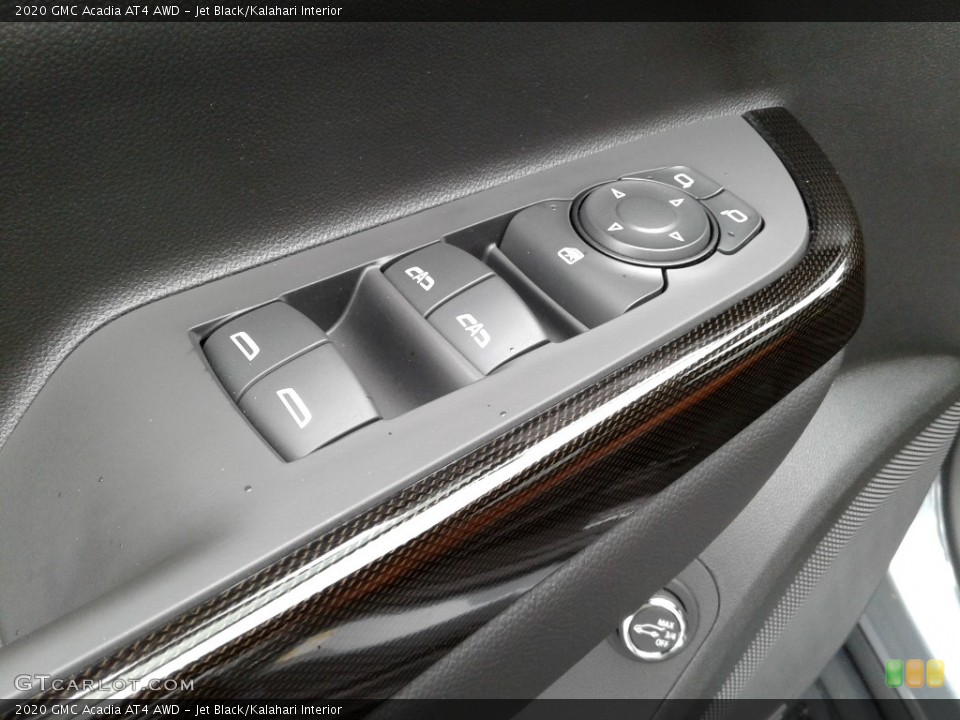Jet Black/Kalahari Interior Controls for the 2020 GMC Acadia AT4 AWD #141945360