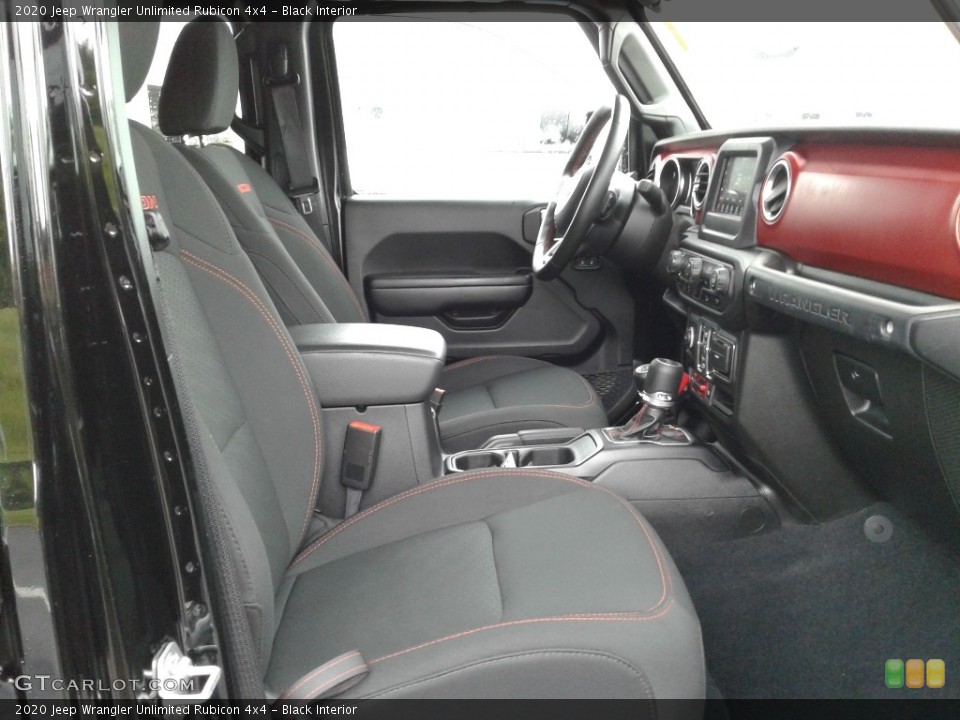 Black Interior Front Seat for the 2020 Jeep Wrangler Unlimited Rubicon 4x4 #141945477