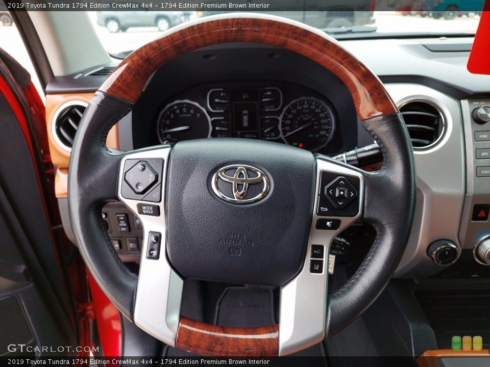 1794 Edition Premium Brown Interior Steering Wheel for the 2019 Toyota Tundra 1794 Edition CrewMax 4x4 #141950007