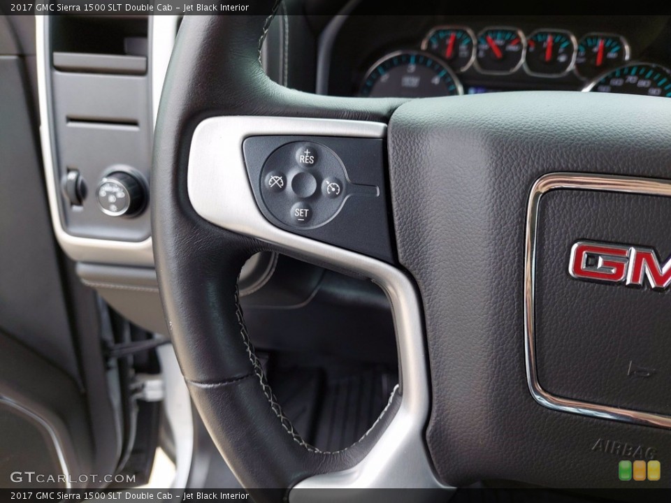 Jet Black Interior Steering Wheel for the 2017 GMC Sierra 1500 SLT Double Cab #141950364