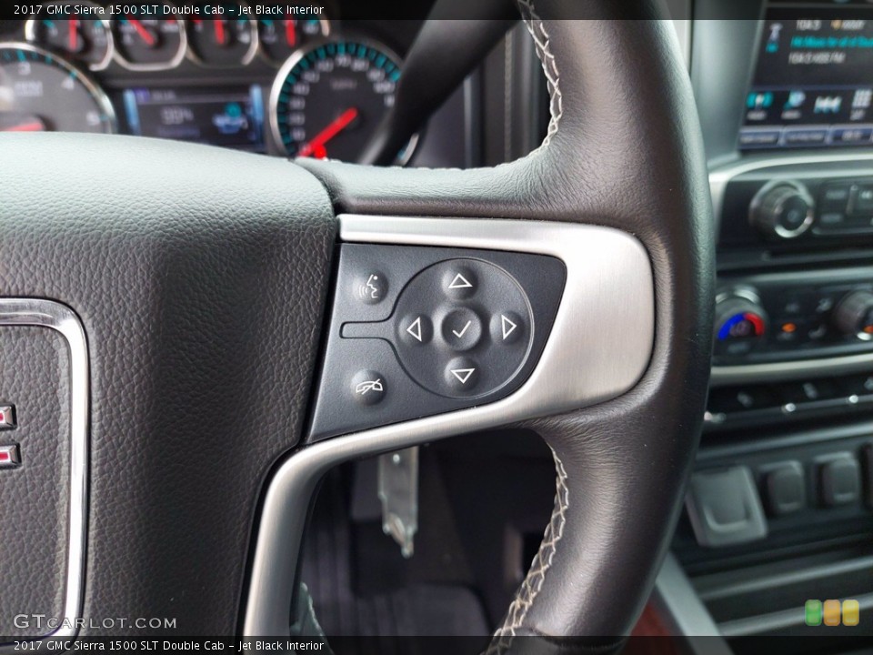 Jet Black Interior Steering Wheel for the 2017 GMC Sierra 1500 SLT Double Cab #141950367