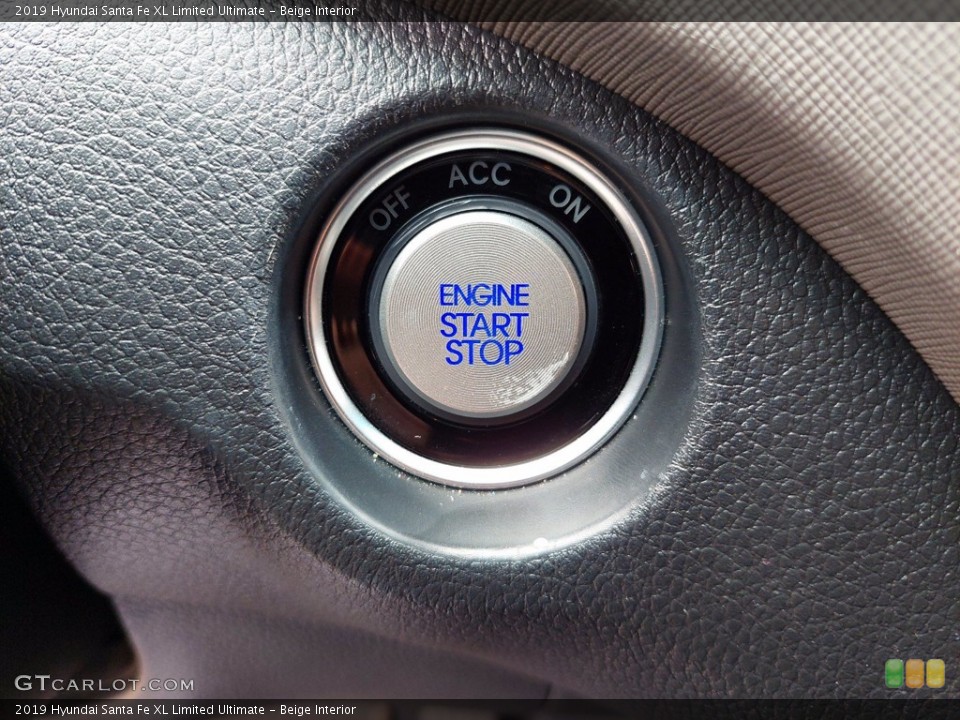 Beige Interior Controls for the 2019 Hyundai Santa Fe XL Limited Ultimate #141950649