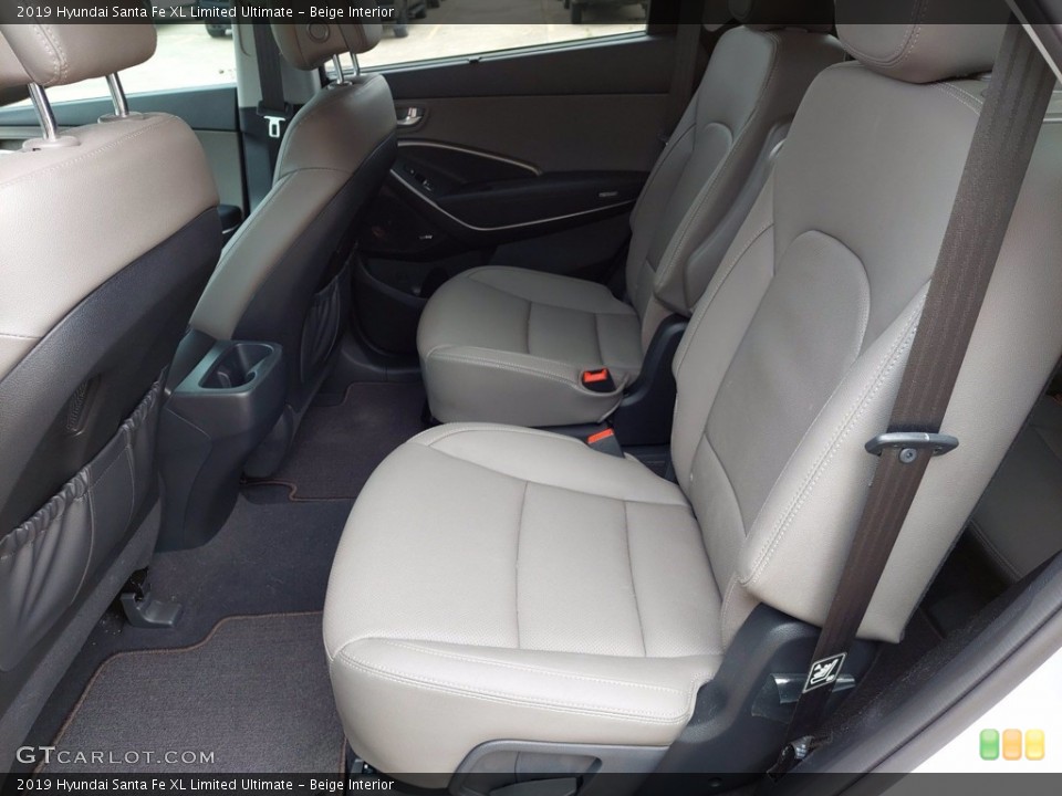 Beige Interior Rear Seat for the 2019 Hyundai Santa Fe XL Limited Ultimate #141950658