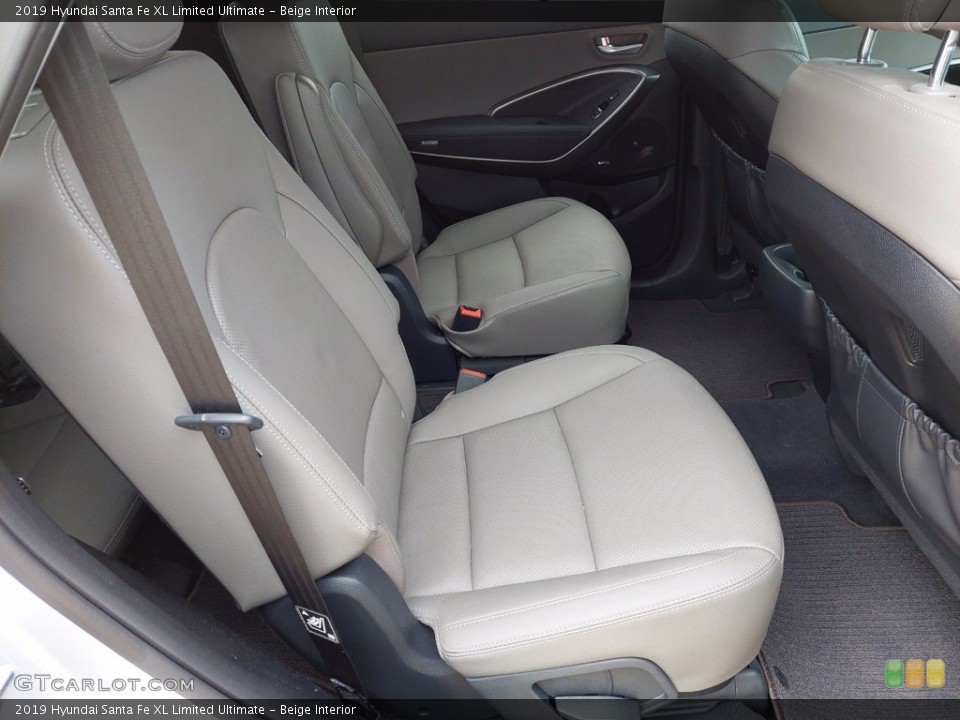 Beige Interior Rear Seat for the 2019 Hyundai Santa Fe XL Limited Ultimate #141950673