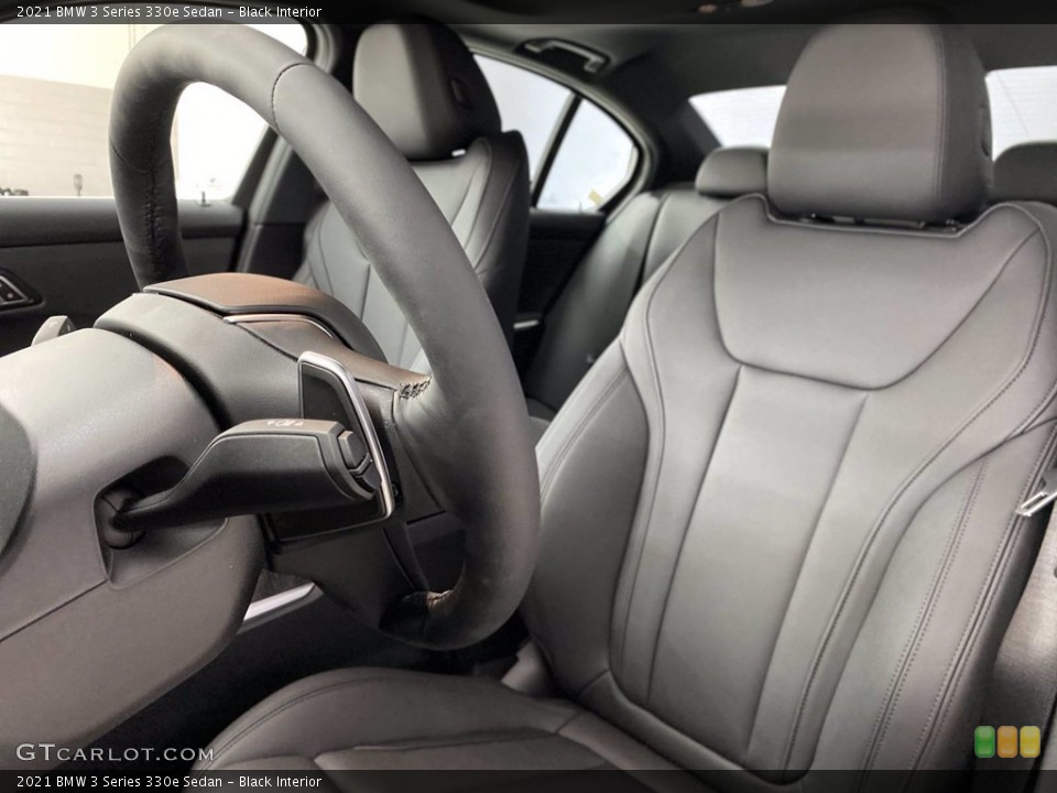 Black Interior Front Seat for the 2021 BMW 3 Series 330e Sedan #141950724