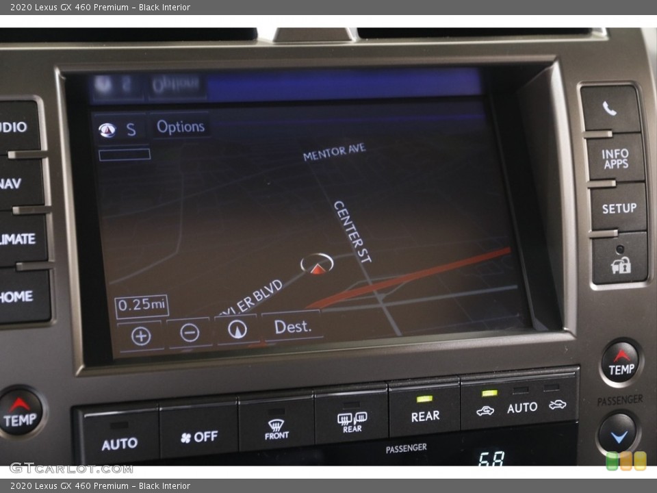 Black Interior Navigation for the 2020 Lexus GX 460 Premium #141953436