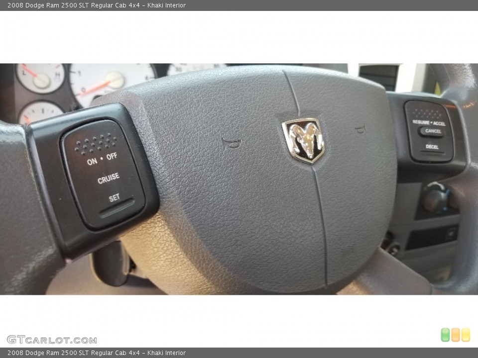 Khaki Interior Steering Wheel for the 2008 Dodge Ram 2500 SLT Regular Cab 4x4 #141954993