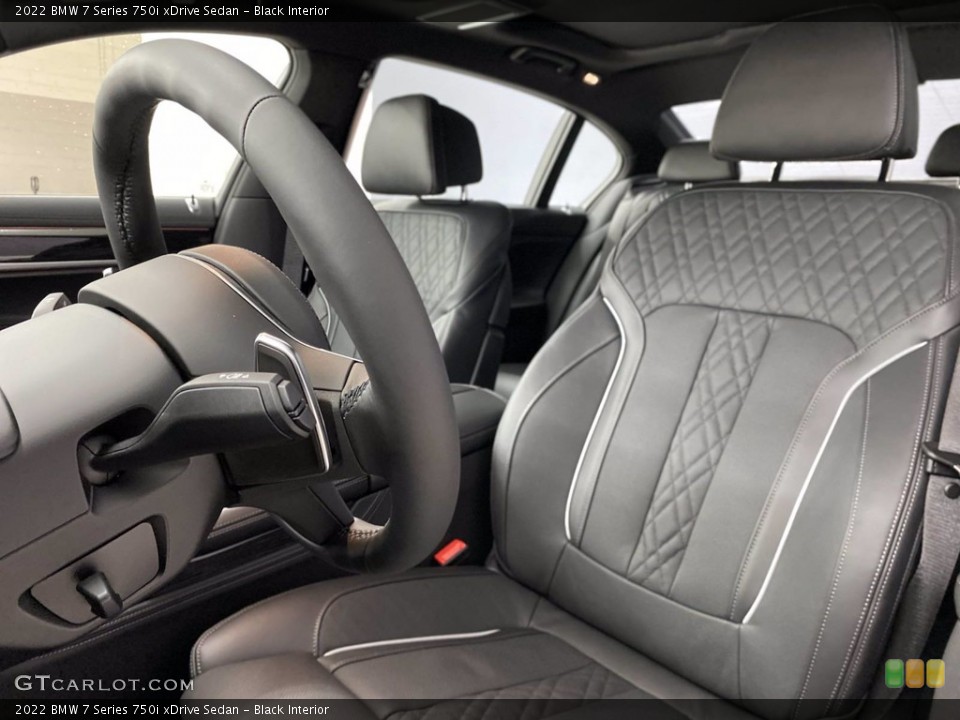 Black Interior Front Seat for the 2022 BMW 7 Series 750i xDrive Sedan #141955865