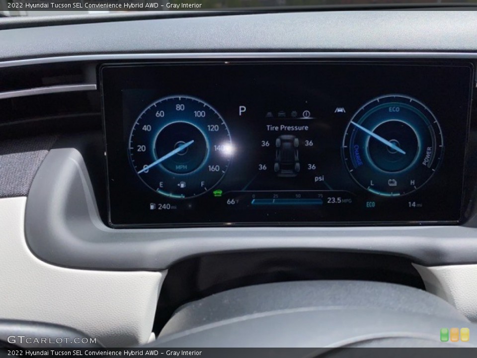 Gray Interior Gauges for the 2022 Hyundai Tucson SEL Convienience Hybrid AWD #141958322