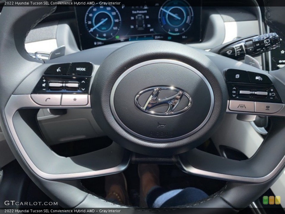 Gray Interior Steering Wheel for the 2022 Hyundai Tucson SEL Convienience Hybrid AWD #141958343