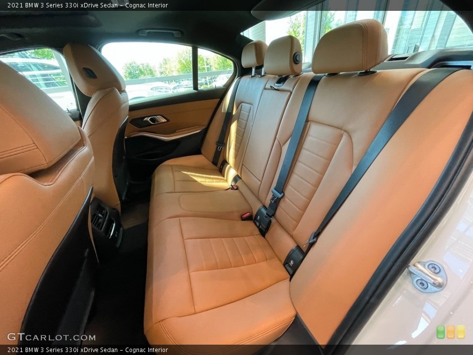 Cognac Interior Rear Seat for the 2021 BMW 3 Series 330i xDrive Sedan #141959459
