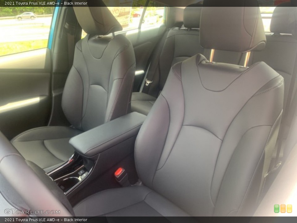 Black Interior Front Seat for the 2021 Toyota Prius XLE AWD-e #141960330