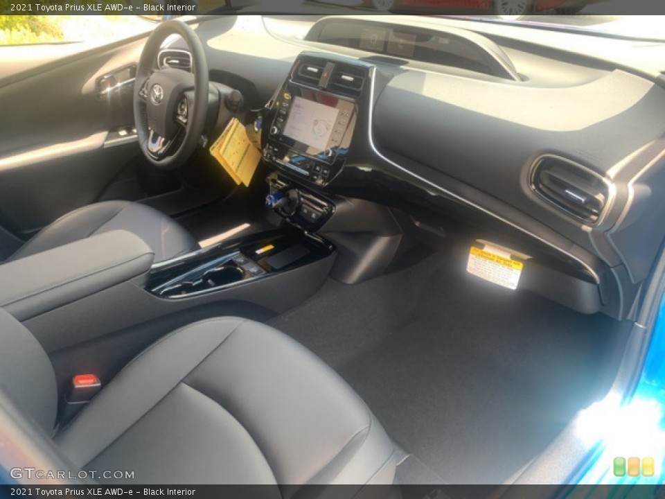 Black Interior Dashboard for the 2021 Toyota Prius XLE AWD-e #141960350