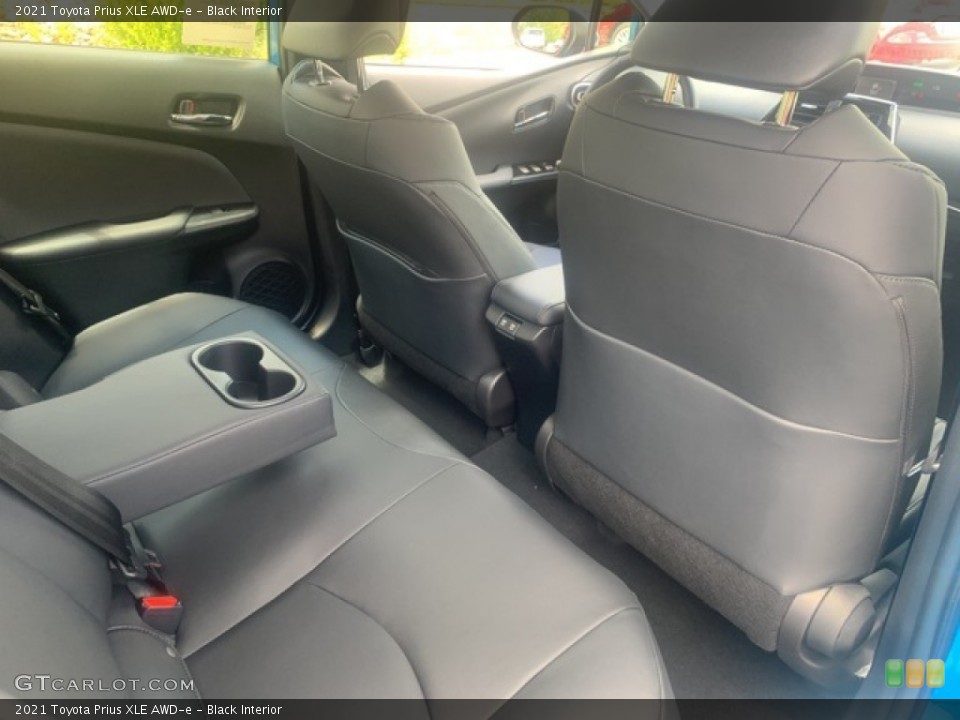 Black Interior Rear Seat for the 2021 Toyota Prius XLE AWD-e #141960665