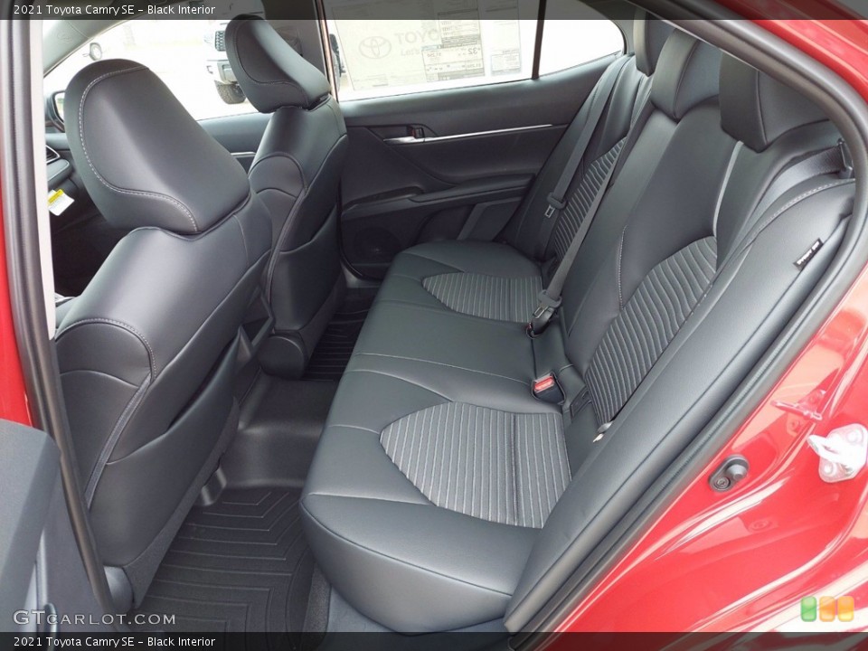 Black Interior Rear Seat for the 2021 Toyota Camry SE #141962195