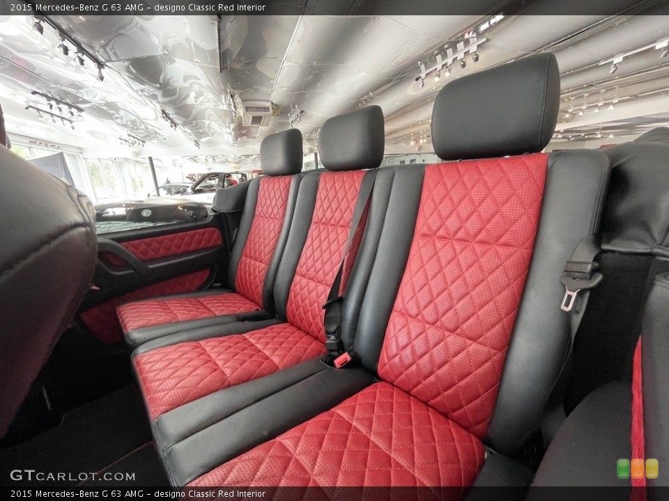 designo Classic Red Interior Rear Seat for the 2015 Mercedes-Benz G 63 AMG #141962261