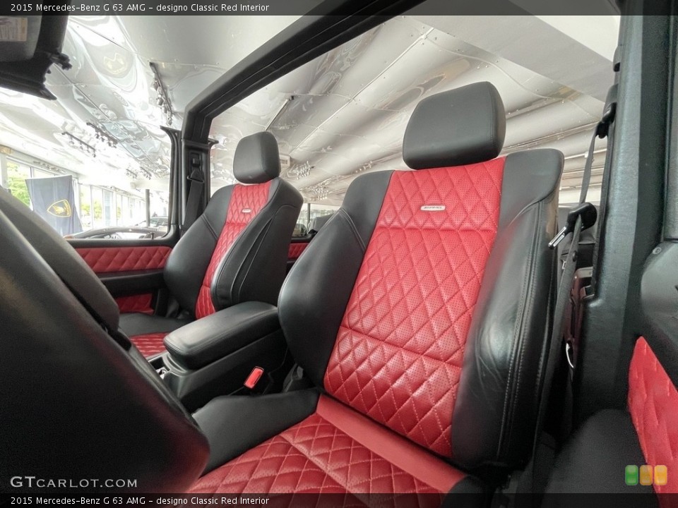 designo Classic Red Interior Front Seat for the 2015 Mercedes-Benz G 63 AMG #141962276