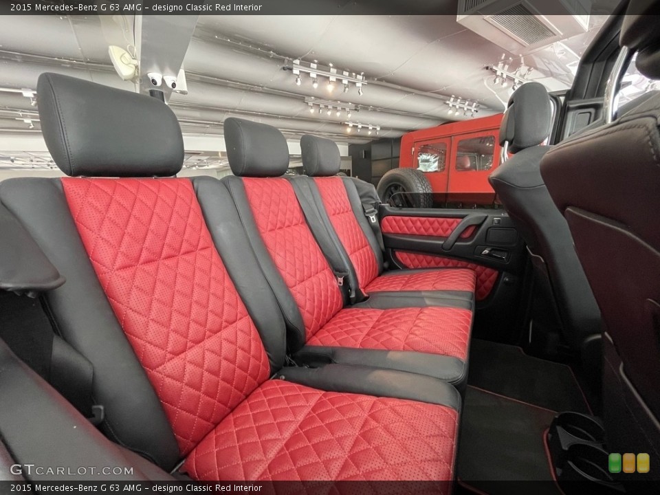 designo Classic Red Interior Rear Seat for the 2015 Mercedes-Benz G 63 AMG #141962333