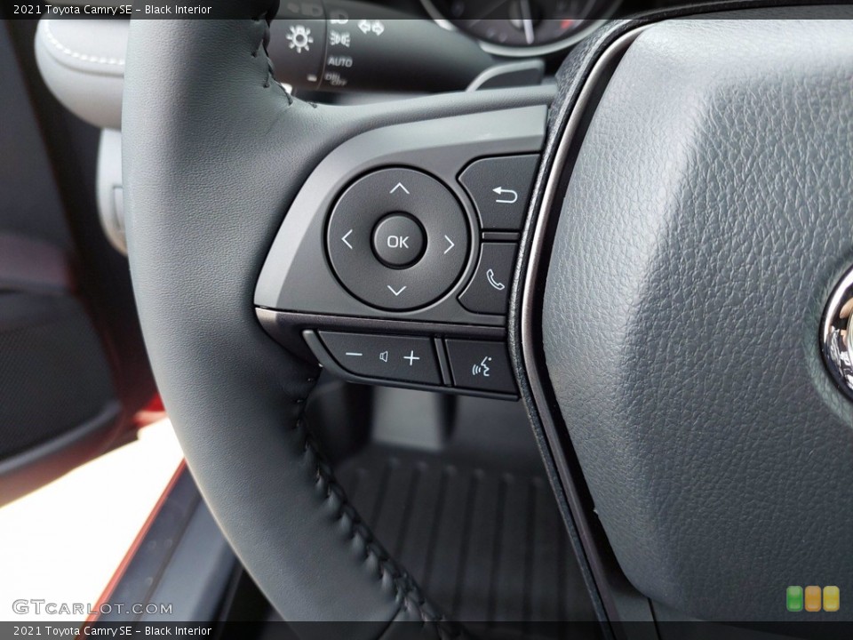 Black Interior Steering Wheel for the 2021 Toyota Camry SE #141962399