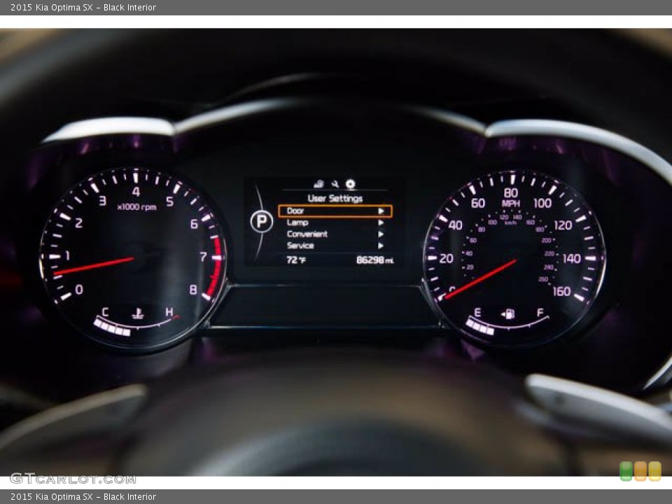 Black Interior Gauges for the 2015 Kia Optima SX #141964043