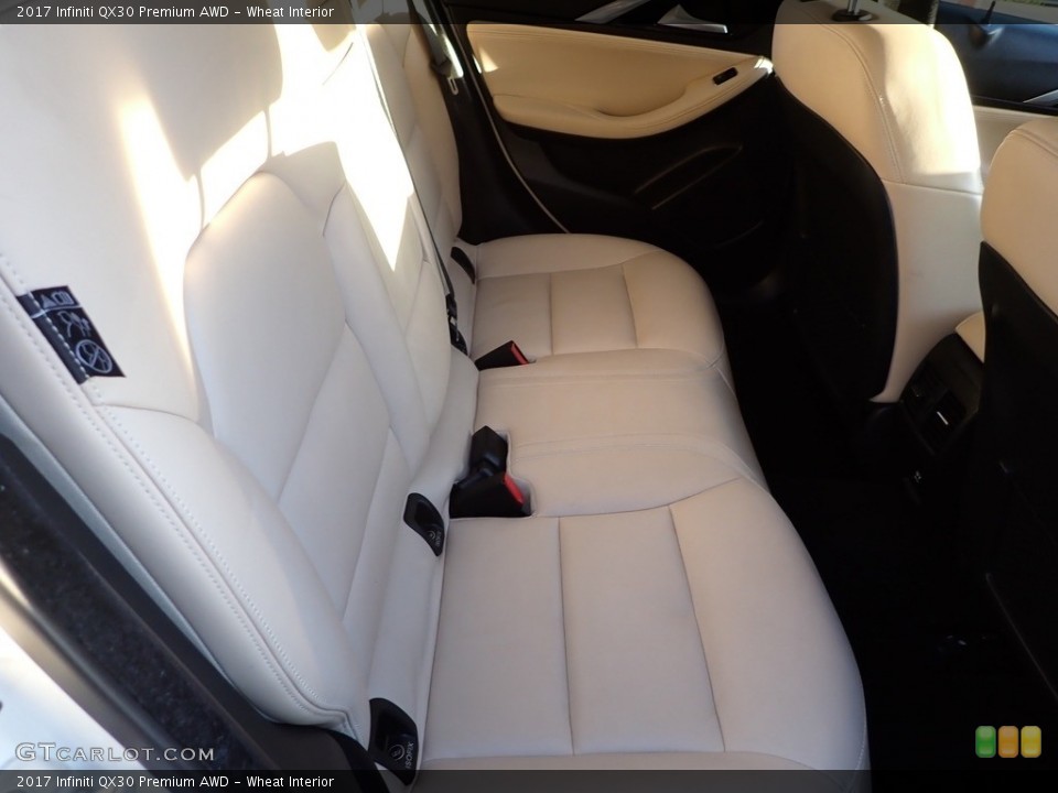 Wheat Interior Rear Seat for the 2017 Infiniti QX30 Premium AWD #141965559