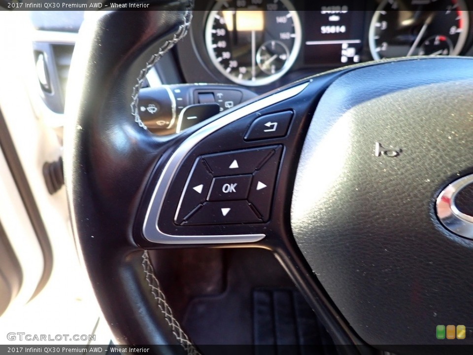 Wheat Interior Steering Wheel for the 2017 Infiniti QX30 Premium AWD #141965642
