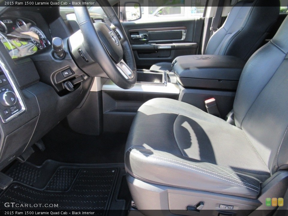 Black Interior Front Seat for the 2015 Ram 1500 Laramie Quad Cab #141965933