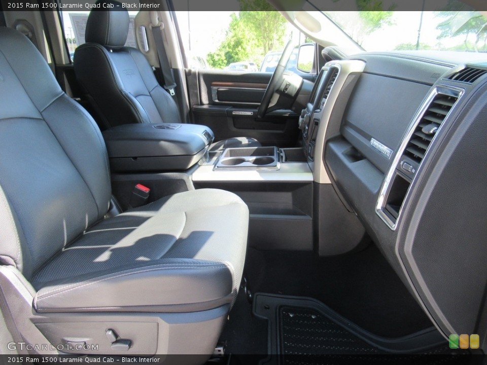 Black Interior Front Seat for the 2015 Ram 1500 Laramie Quad Cab #141965951