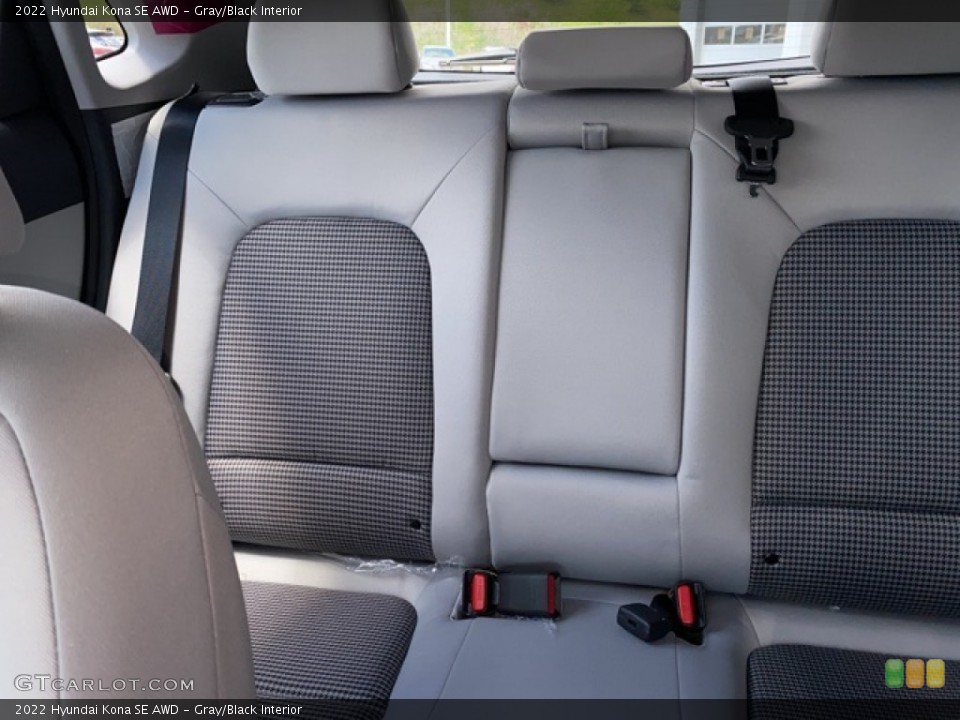 Gray/Black Interior Rear Seat for the 2022 Hyundai Kona SE AWD #141966293